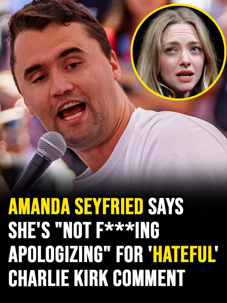 Amanda Seyfried Refuses to Apologize for “Hateful” Comment About Charlie Kirk, Sparks Massive Backlash
