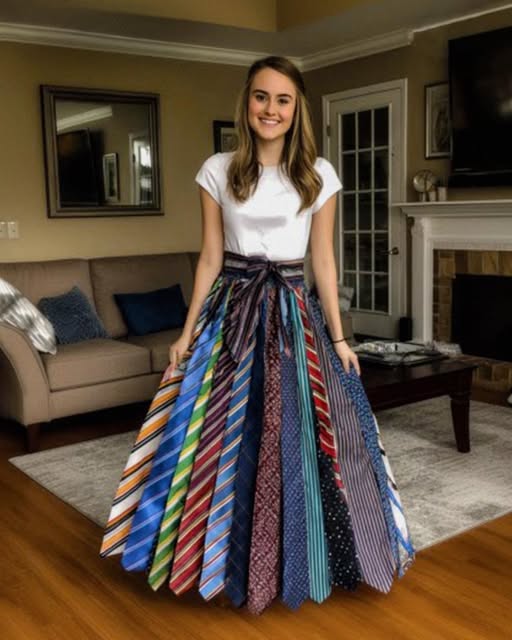 I Made a Skirt from My Late Father’s Ties — My Stepmom Destroyed It, Then Karma Hit Back
